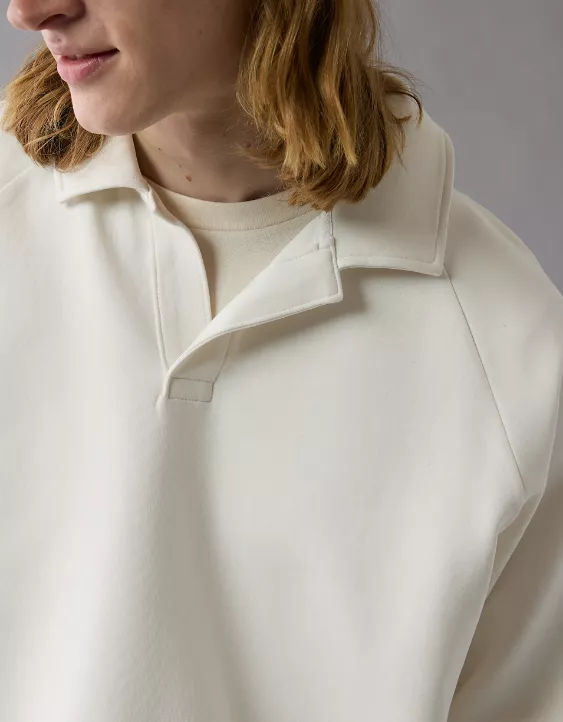 AE 24/7 Long-Sleeve Rugby Polo Sweatshirt - Image 6