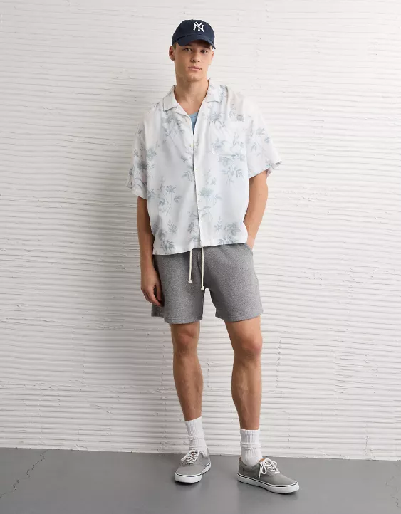AE Poolside Floral Button-Up Shirt - Image 5