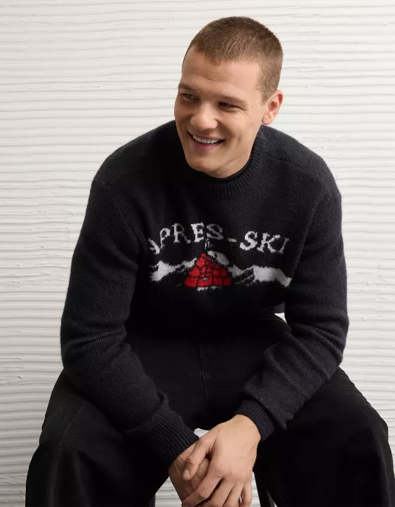 AE Cozy Cabin Snoopy Sweater - Image 5