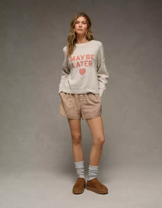 AE Flannel Boxer Sleep Short - Image 5