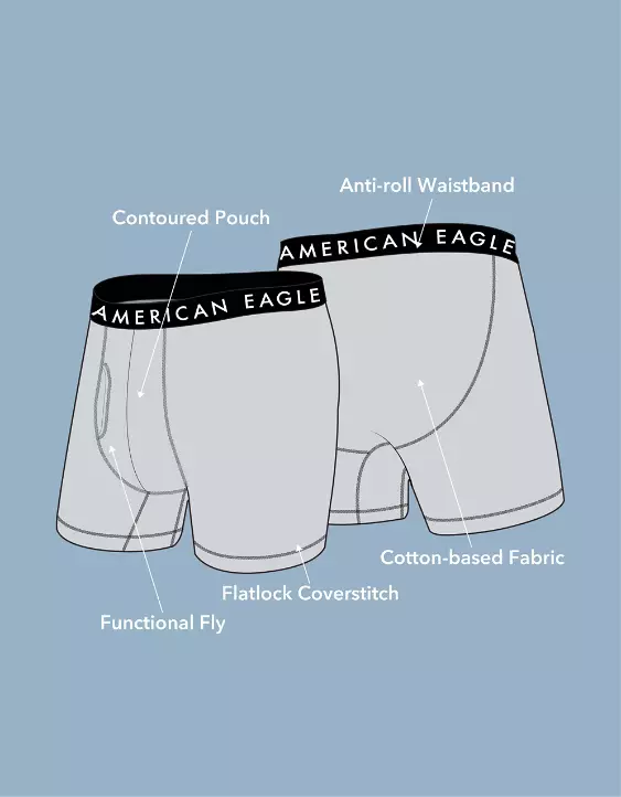 AEO Men's 6" Classic Boxer Brief 3-Pack - Image 3