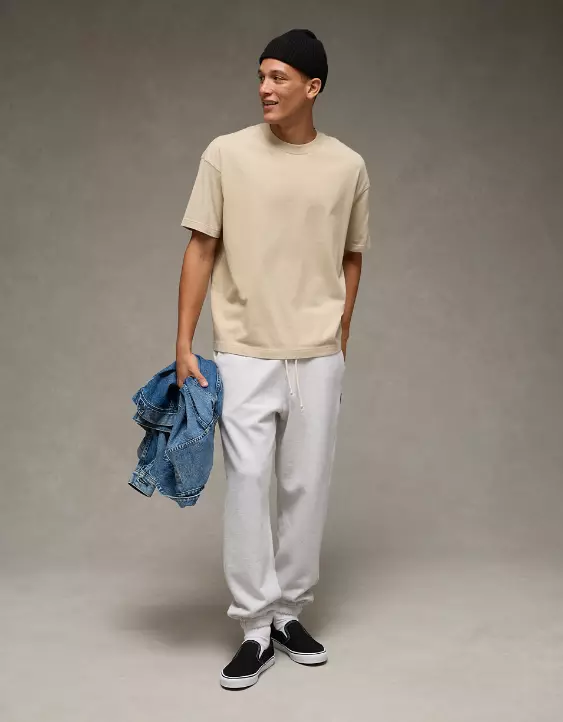 AE Boxy Sueded Jersey T-Shirt - Image 5