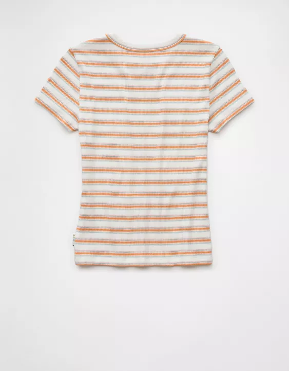 AE Pride Striped Hey Baby Tee - Image 4