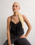 AE Velvet Bow Swing Tank Top