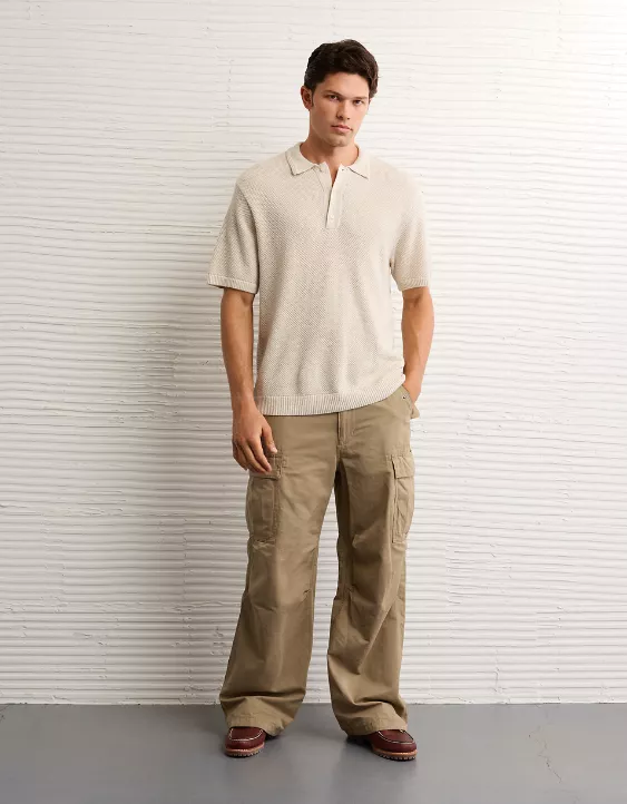 AE Pique Sweater Polo Shirt - Image 5