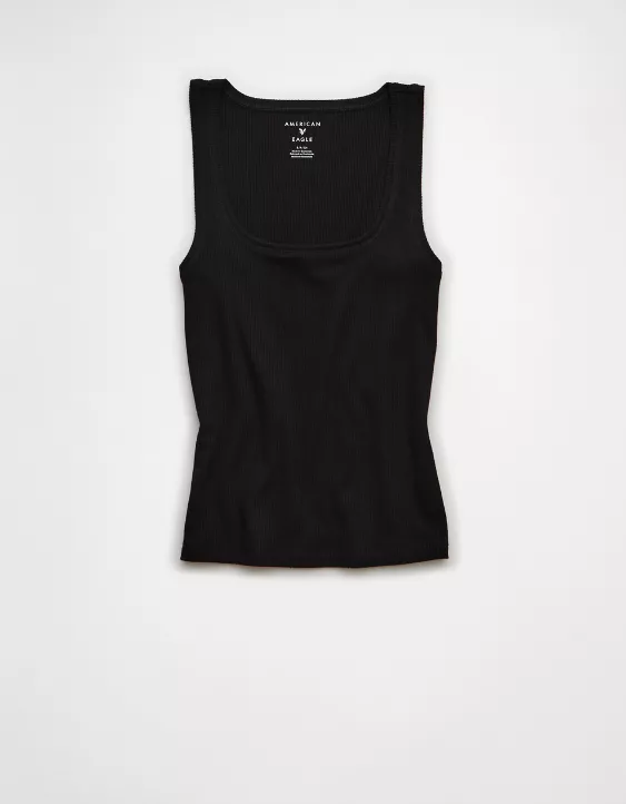 AE Square Neck Plush Tank Top - Image 3