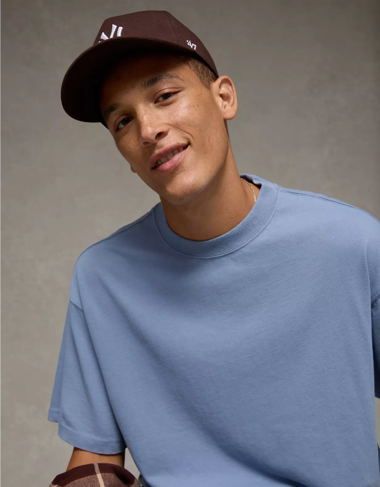AE Boxy Sueded Jersey T-Shirt