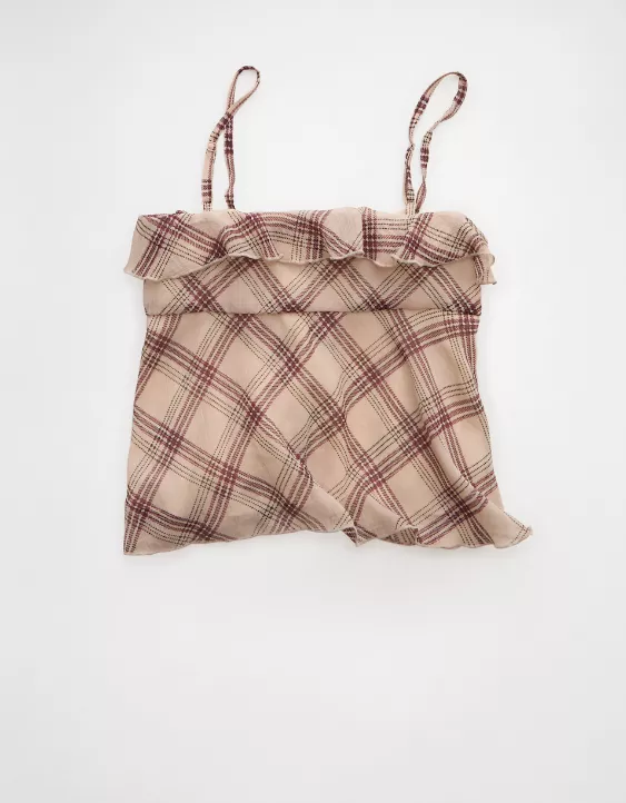 AE Ruffle Tie-Front Cami Top - Image 4