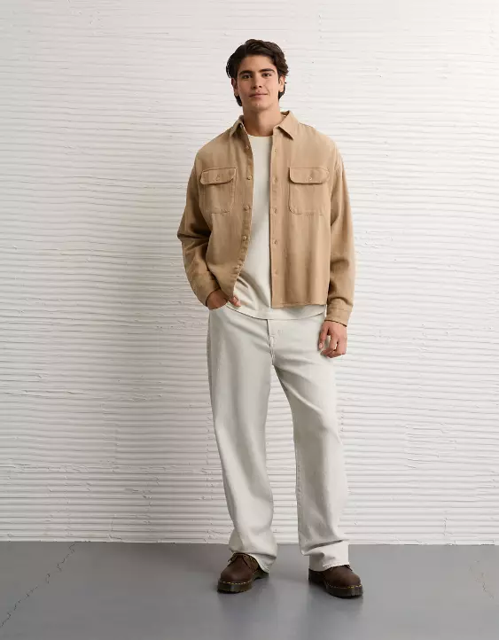 AE Boxy Flannel Shirt - Image 5