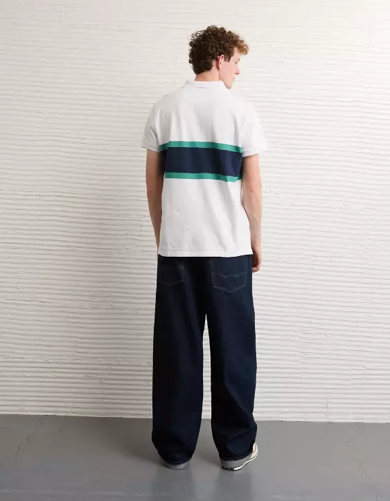 AE Slim Fit Stretch Striped Polo Shirt - Image 2