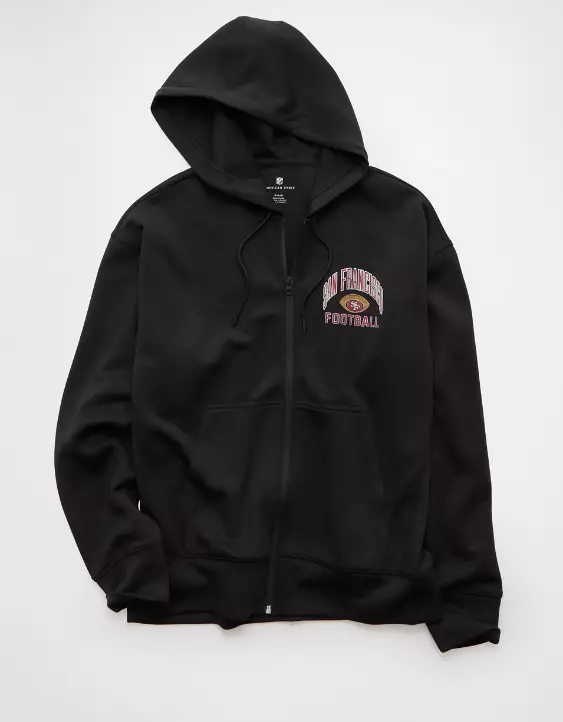 NFL San Francisco 49ers Graphic Zip-Up Hoodie - Image 3