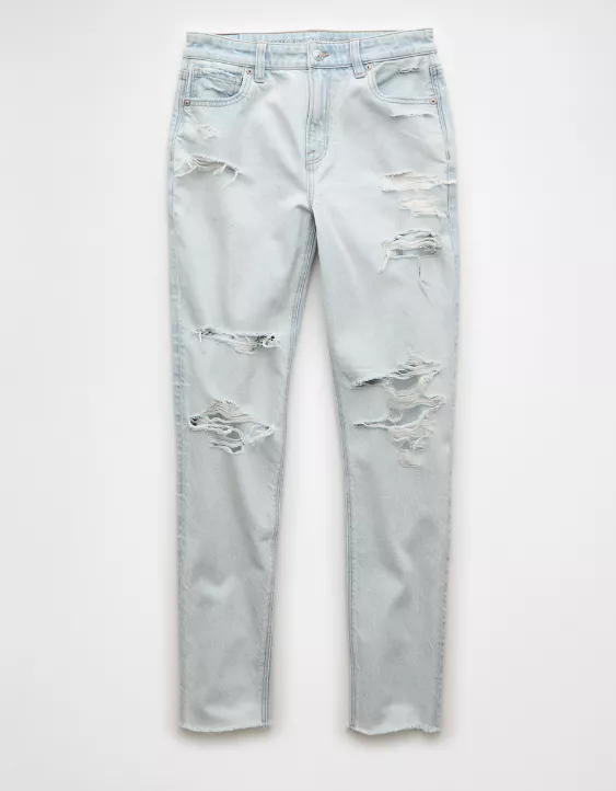 AE Strigid Ripped Mom Jean - Image 3