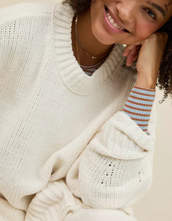 Aerie Like Candy Crew Sweater - Image 7