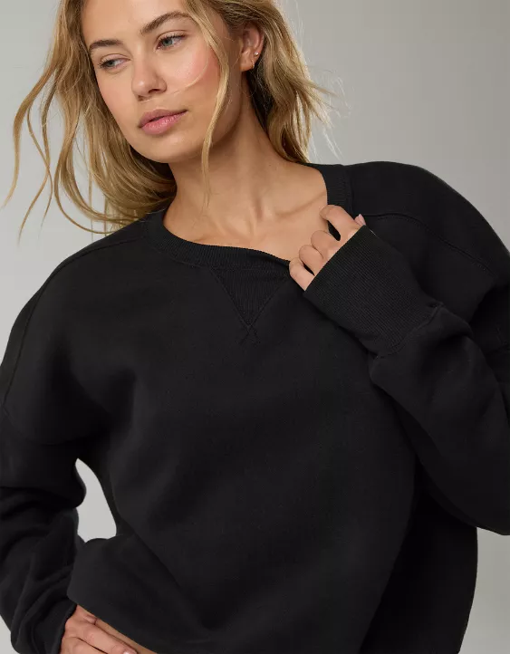 OFFLINE By Aerie Cloud Fleece Classic Crewneck Sweatshirt - Image 7