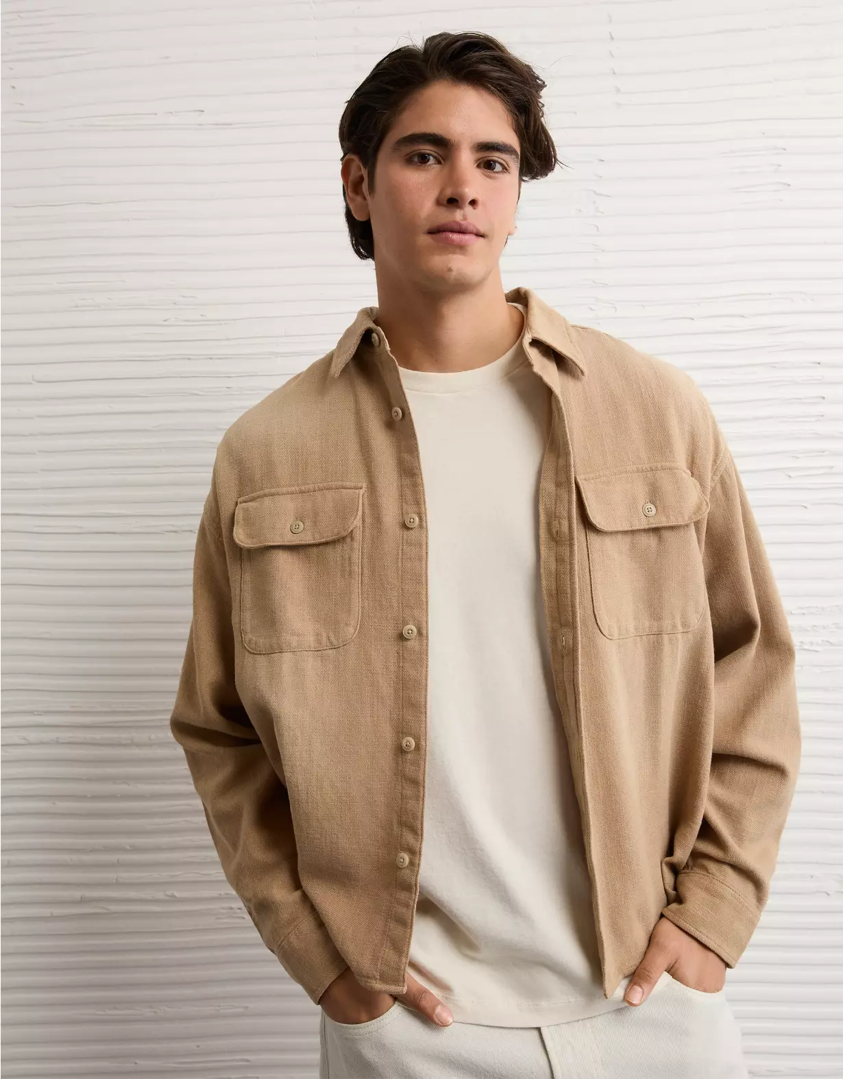 AE Boxy Flannel Shirt