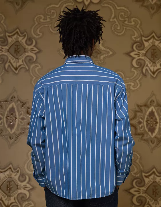 AE x Tru Kolors Poplin Striped Shirt - Image 2