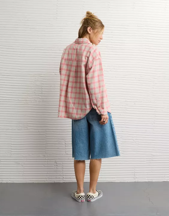 AE Plaid Button-Down Shirt - Image 2