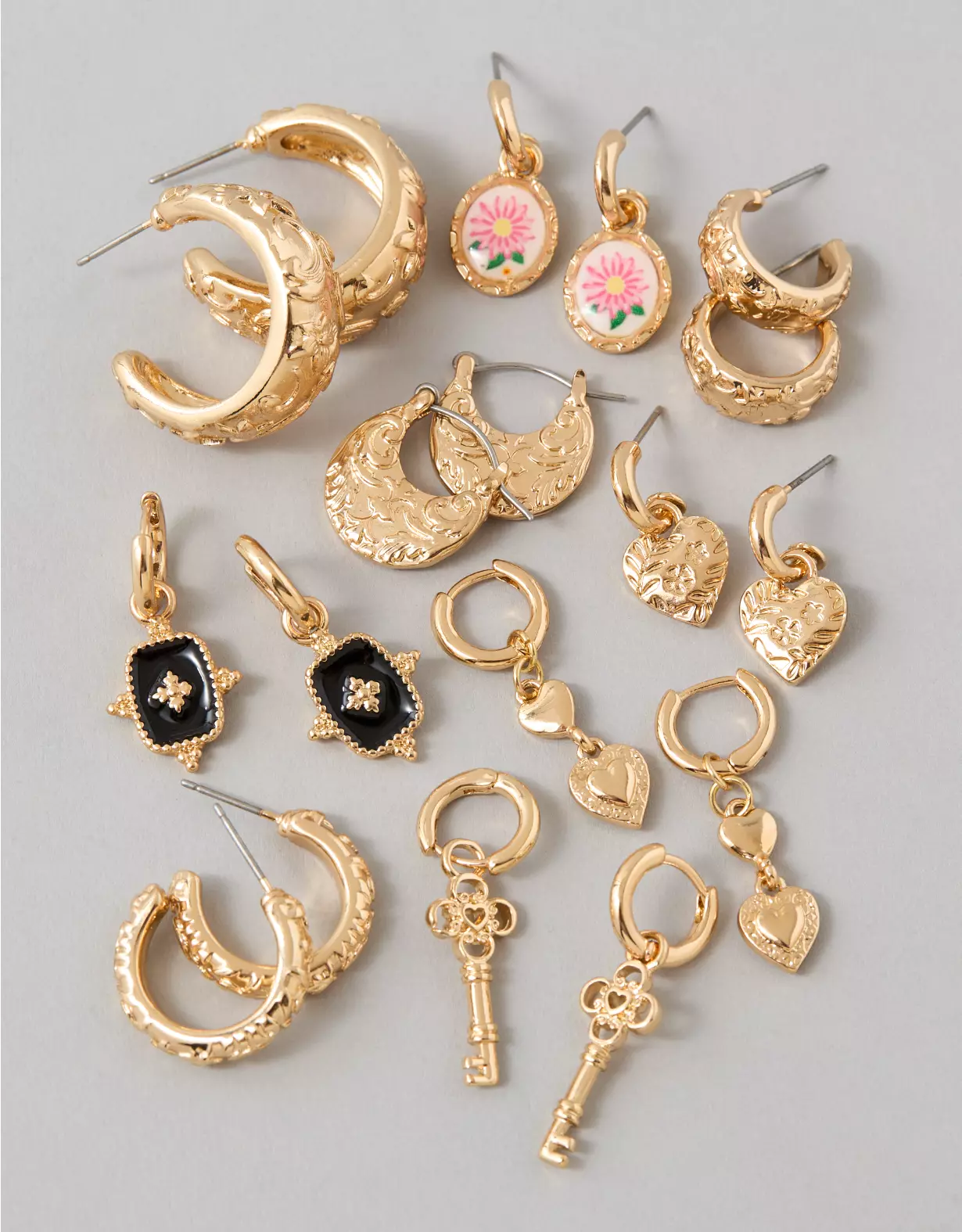 AE Vintage-Inspired Earrings 9-Pack - Image 2