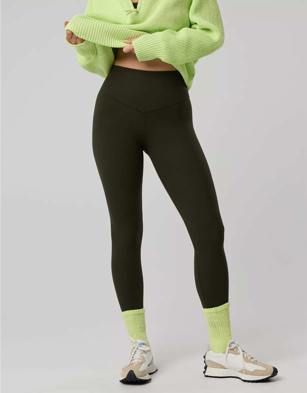 OFFLINE By Aerie Real Me XTRA High Waisted Ribbed Legging