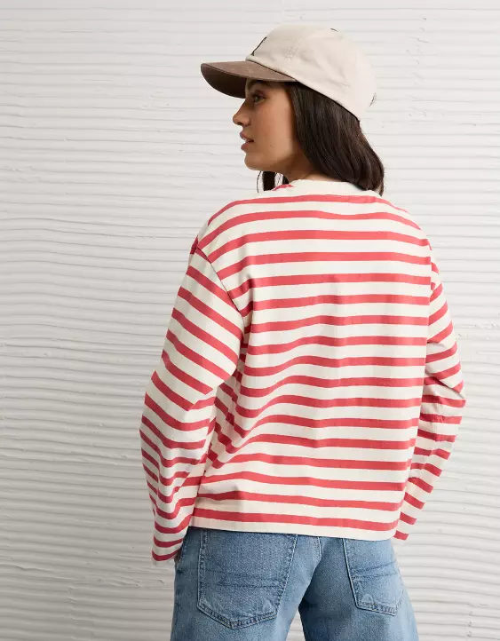 AE Striped Long Sleeve T-Shirt - Image 2