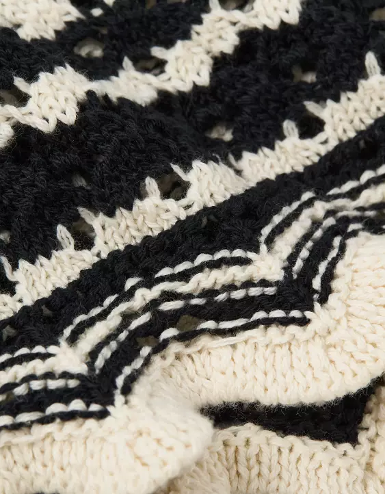 AE V-Neck Pointelle Striped Tank Top - Image 6