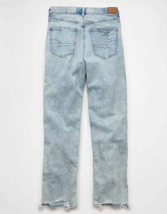 AE Strigid Ripped Super High-Waisted Baggy Straight Jean - Image 4