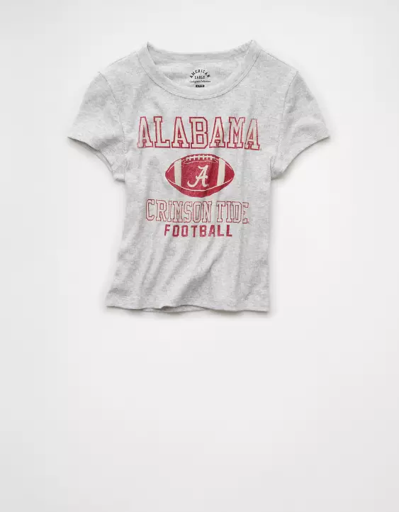 AE Alabama Crimson Tide Graphic Cropped Baby Tee - Image 3