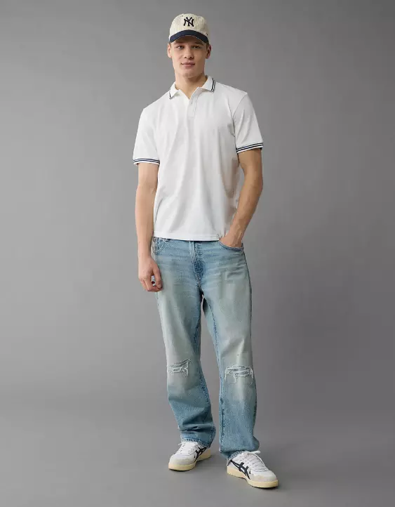 AE 24/7 Club Pique Polo Shirt - Image 6