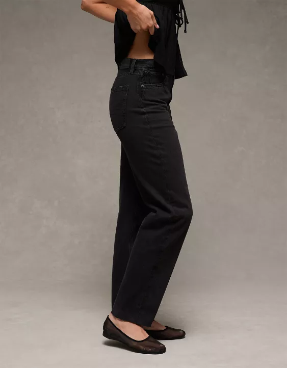 AE Strigid Super High-Waisted Baggy Straight Jean - Image 5