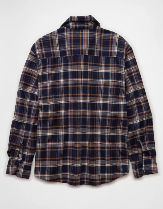 AE Relaxed Fit Everyday Flannel Shirt - Image 4