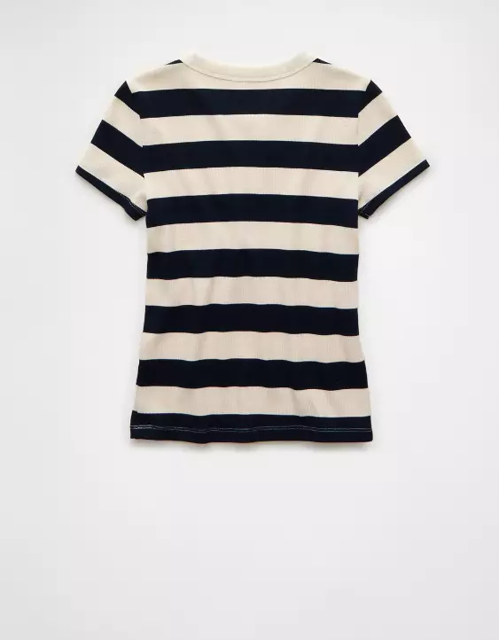 AE Waffle Hey Baby Tee - Image 5