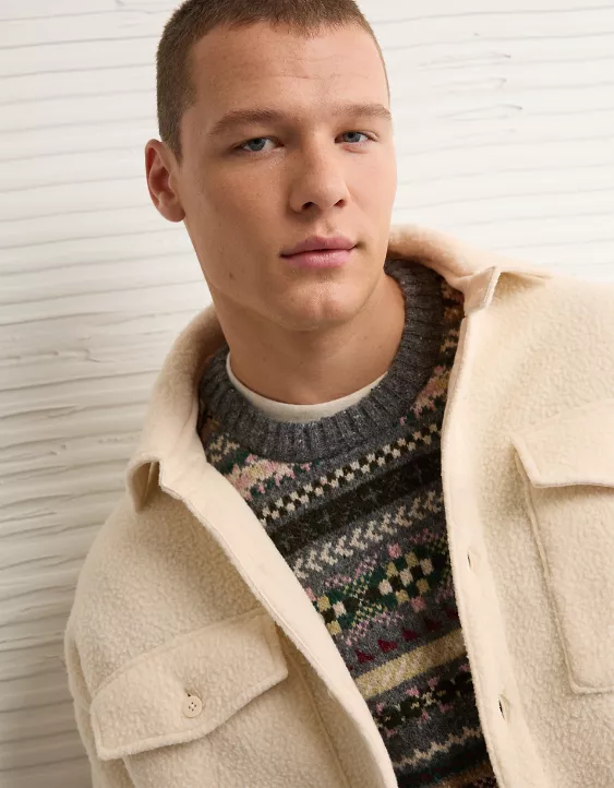 AE Sherpa Fleece Shacket - Image 6