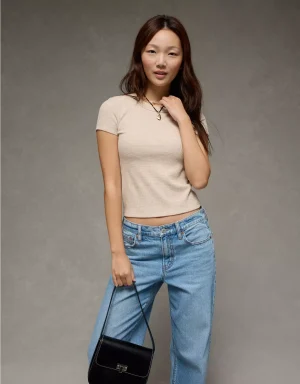 AE Waffle Hey Baby Tee