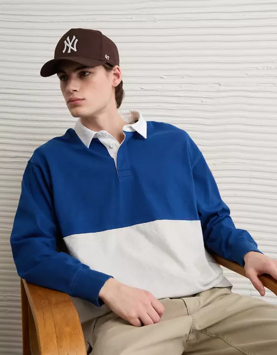 AE Color Block Rugby Shirt - Image 6