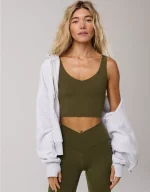 OFFLINE By Aerie Real Me Low Key Longline Sports Bra