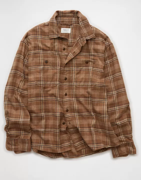 AE Relaxed Fit Everyday Flannel Shirt - Image 4