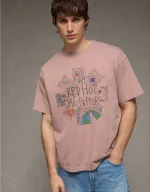 AE Boxy Red Hot Chili Peppers Graphic T-Shirt