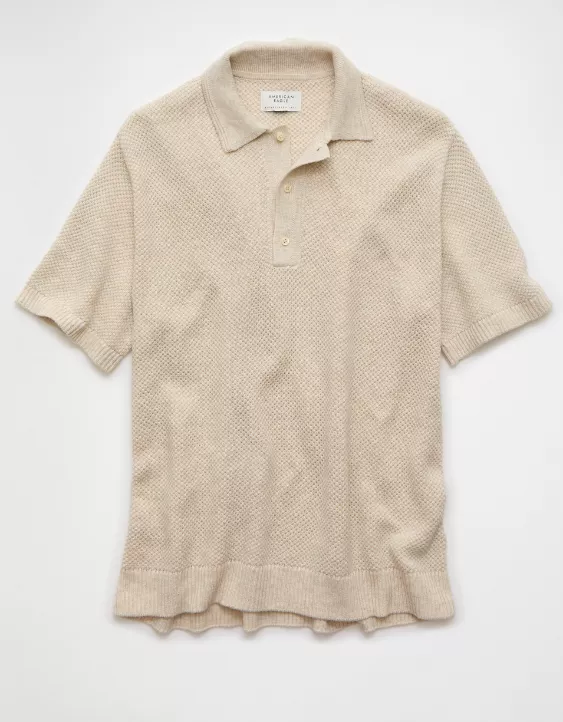 AE Pique Sweater Polo Shirt - Image 3