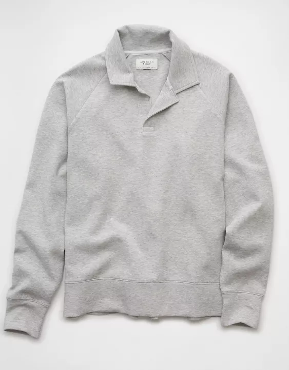 AE 24/7 Long-Sleeve Rugby Polo Sweatshirt - Image 3