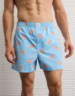 AEO Men's Hot Dogs Poplin Boxer Short