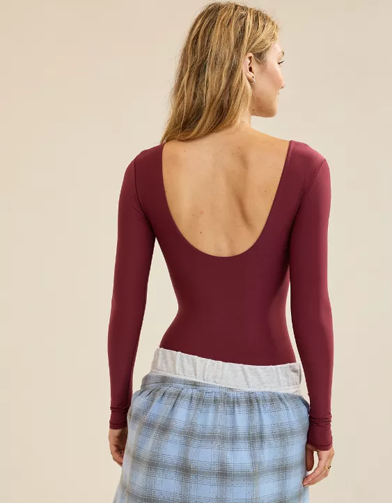 SMOOTHEZ Long Sleeve Plunge Bodysuit - Image 2