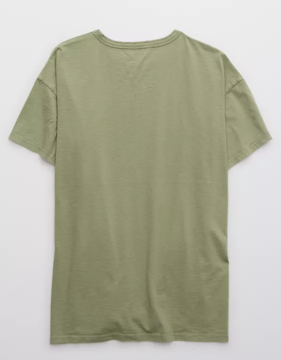 Aerie Distressed Basic Boyfriend T-Shirt - Image 4