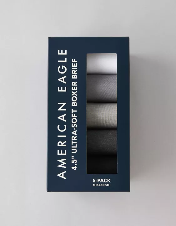 AEO Men's 4.5" Ultra Soft Boxer Brief 5-Pack - Image 2