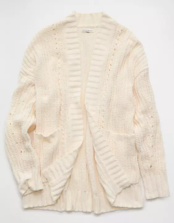 AE Chenille Cardigan Sweater - Image 3