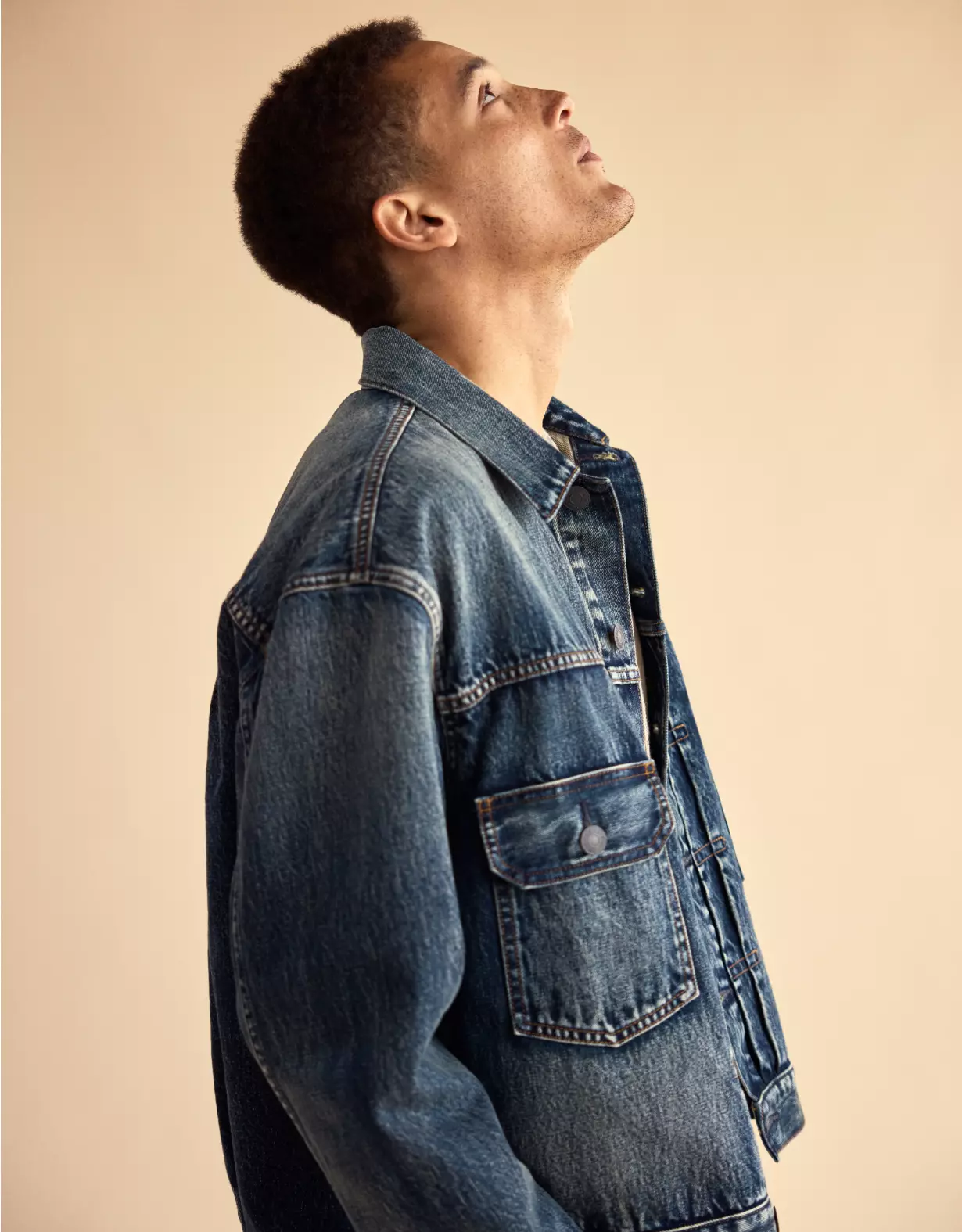 AE Boxy Denim Trucker Jacket