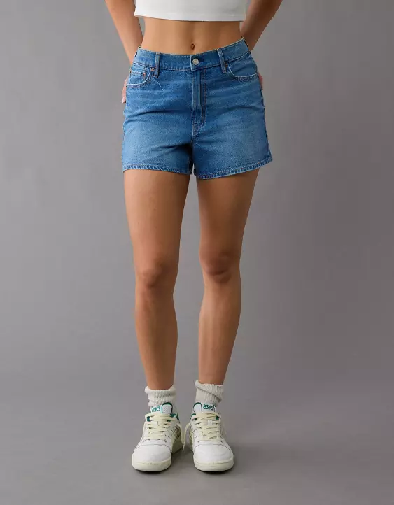 AE Strigid Super High-Waisted Relaxed Denim Short - Image 6