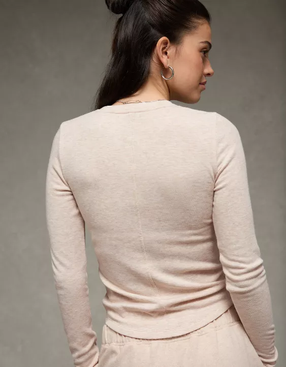 AE Long Sleeve Cozy Crew Neck T-Shirt - Image 2